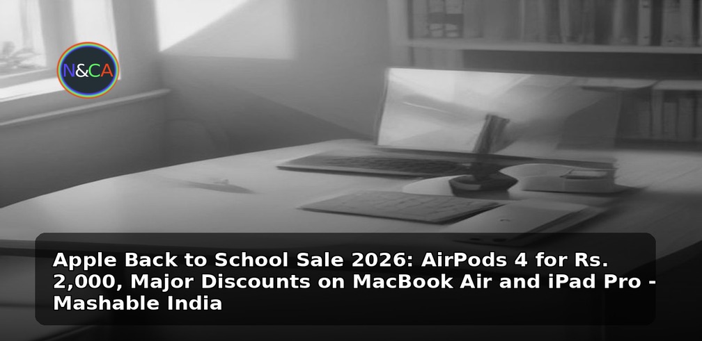 Apple Back to School Sale 2026: AirPods 4 for Rs. 2,000, Major Discounts on MacBook Air and iPad Pro - Mashable India