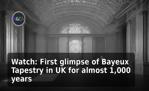 Watch: First glimpse of Bayeux Tapestry in UK for almost 1,000 years